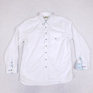 King Ranch Shirt XL Button Down White Western Workwear Heritage Cinch Brand